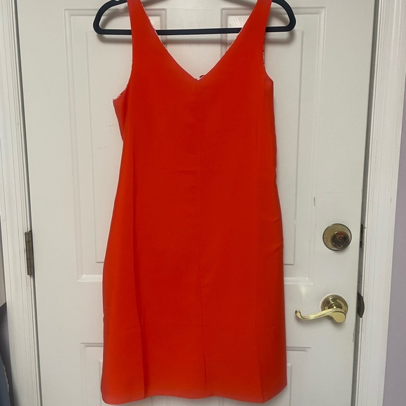 NWT Stewart Simmons reversible orange tiger print dress - Picture 2 of 4